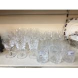 A suite of 27 Royal Brierley glasses in the Bruce design including 12 wine glasses