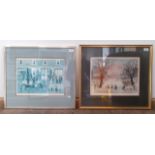 Two Helen Bradley signed prints, both framed and glazed.