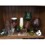 12 items of art glass