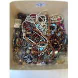 A box of costume jewellery