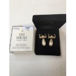 A pair of Elizabeth Taylor 'White Diamonds' bow clip earrings