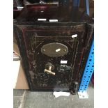 A J. Cartwright & Sons safe with key.