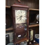 A quartz wall clock.