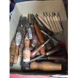 A box of chisels.