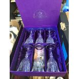 Boxed set of Royal Rock Crystal glass from Italy