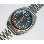 A 1974 Seiko Navigator Timer automatic wristwatch, ref. 6117-6410, serial no. 4N0301, steel case