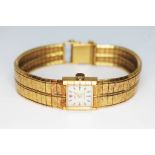 A ladies 18ct gold Rolex Precision wristwatch, 17 jewel manual wind movement, case width 16mm,