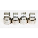 A set of eight silver serviette rings, Broadway & Co, Birmingham 1984, wt. 8 1/3 ozt.