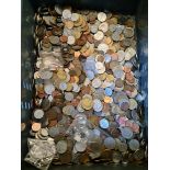 A box of 7kg world coins.