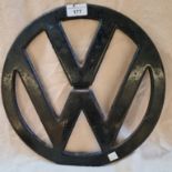 A vintage Volkswagen T2 VW badge.