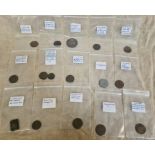 A group of miscellaneous tokens to include 1 Macclesfield halfpenny 1791, Ty Gwyn copper mine