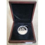 A HRH Prince George silver coin, wt. 28.28g, boxed with certificate.