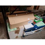 Three boxes of books, to include cookery, diy, gardening, Bart Simpson, Royal Family, car manuals