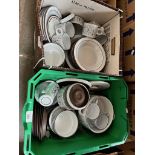 Two boxes of Hornsea Charisma oven to table ware