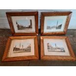 A set of four 19th century/ early 20th century watercolours depicting St Peter's Square, Venice,