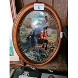 Oval framed picture 2021 Grand National winner Minnella Times.