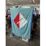 A large regimental flag