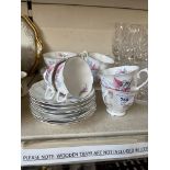 Vintage 1950s Royal Albert Fancy Free tea set - 20 pieces