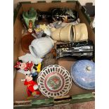 Assorted items including Beswick, Cardew miniature teapot, Limoges, Disney etc