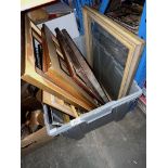 A box of picture frames.