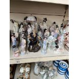 Various oriental porcelain figures