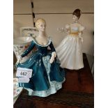 Two Royal Doulton figures - one cracked