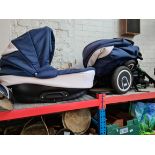 A Line Bexa pram with carrycot.