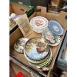 Box of collectors plates