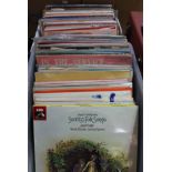 Two boxes of assorted records.