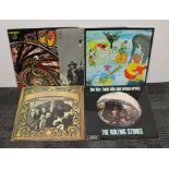 Five 1960s rock LPs comprising The Rolling Stones - Big Hits, Buffalo Springfield - Last Time