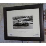 A signed photo of Juan Manuel Fangio - Mercedes Benz, Grand Prix de Monaco 1955, Jarrots