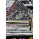 A collection of over 70 rock LPs, 1970s including Queen, CSN, Dylan, Carole King, Status Quo,