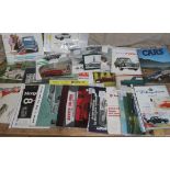 A collection of approx 50 automobilia brochures to include Vauxhall Victor, Vauxhall Viva, Ginetta