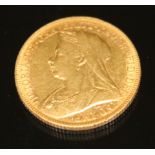 Victoria 1900 sovereign ONLY 10% BUYER'S PREMIUM INCLUSIVE OF VAT NORMAL ONLINE BIDDING FEES APPLY