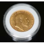 EDWARD VII 1907 sovereign ONLY 10% BUYER'S PREMIUM INCLUSIVE OF VAT NORMAL ONLINE BIDDING FEES APPLY