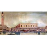 Giancarlo Vitali (Italian 1929-2018), Venice, oil on canvas, 117cm x 57cm, signed lower right,