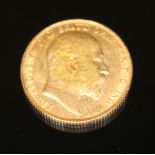 EDWARD VII 1907 sovereign ONLY 10% BUYER'S PREMIUM INCLUSIVE OF VAT NORMAL ONLINE BIDDING FEES APPLY