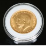 George V 1912 sovereign ONLY 10% BUYER'S PREMIUM INCLUSIVE OF VAT NORMAL ONLINE BIDDING FEES APPLY