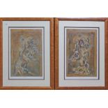 Joy Kirton Smith (Contemporary American), three limited edition prints, "Cascade"(2) 42cm x 61cm,