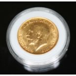 George V 1913 sovereign ONLY 10% BUYER'S PREMIUM INCLUSIVE OF VAT NORMAL ONLINE BIDDING FEES APPLY