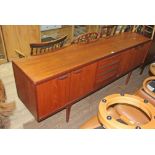 A mid 20th century G Plan teak sideboard, length 213cm