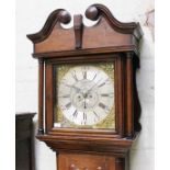 An 18th century 30 hour oak long case clock by Thomas Watson, Haslingden, height 223cm.