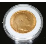 EDWARD VII 1902 sovereign ONLY 10% BUYER'S PREMIUM INCLUSIVE OF VAT NORMAL ONLINE BIDDING FEES APPLY