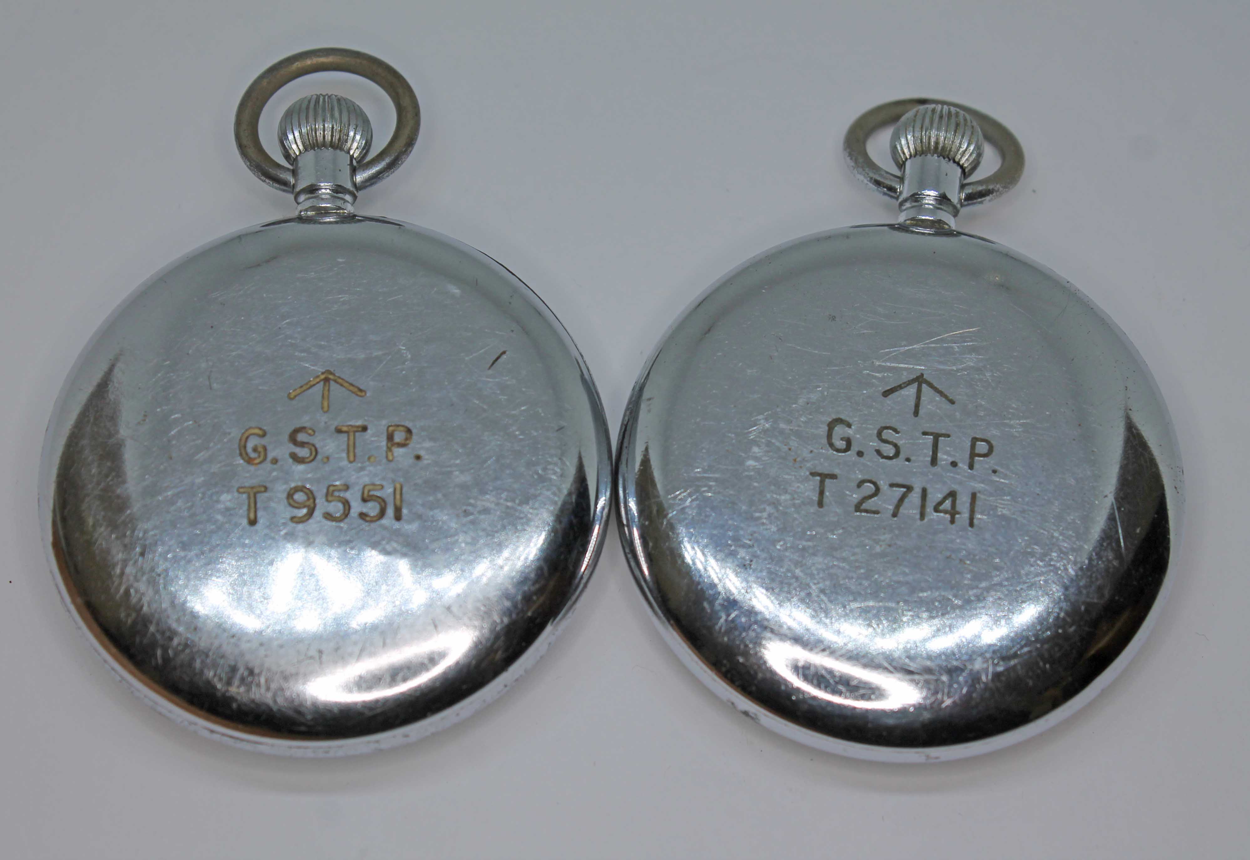 Two CYMA GSTP pocket watches.