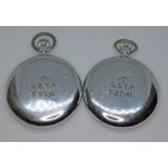 Two CYMA GSTP pocket watches.