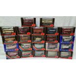 Approx. 22 boxed Exclusive First Edition die-cast model buses.