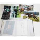 Horse racing - eight signed photographs and a Royal Ascot 2013 first day program.