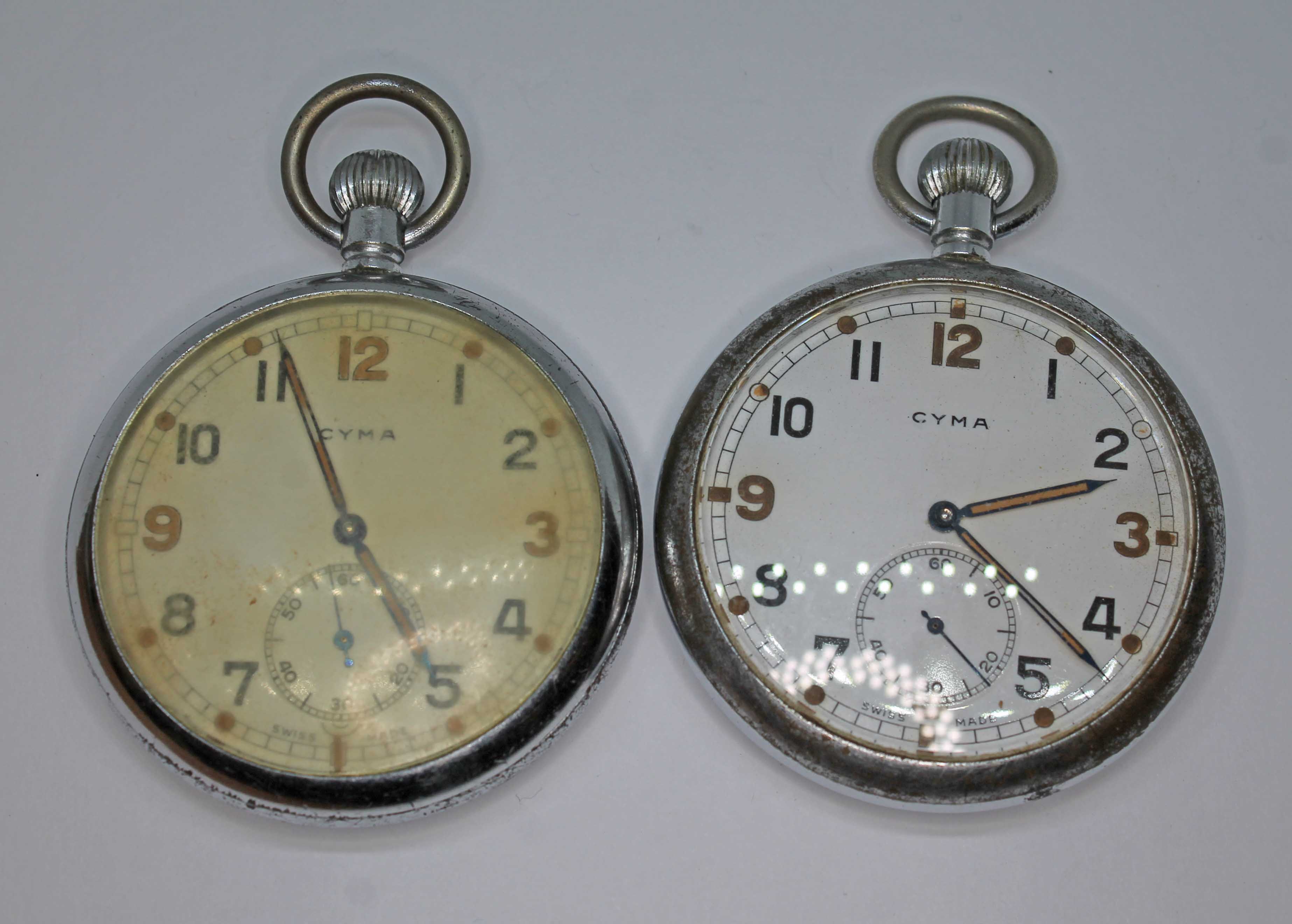 Two CYMA GSTP pocket watches. - Bild 2 aus 2