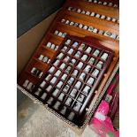 Appx 240 thimbles in 3 display cases