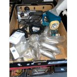 A router and various car parts